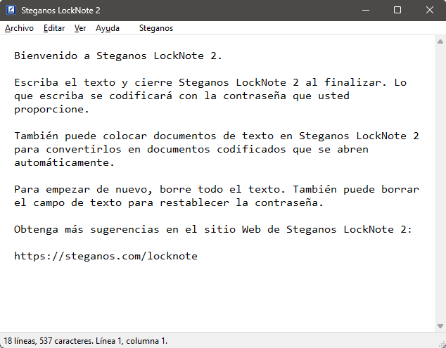 Steganos LockNote 2 — ασφαλής κρυπτογράφηση