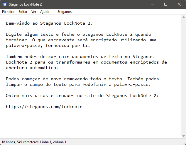 Steganos LockNote 2 – criptografia segura